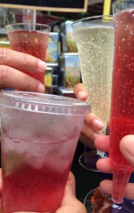 Proseco- Proseco with Cassis, Proseco Lemondade.