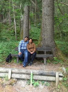 Rest a while, under huge green trees.