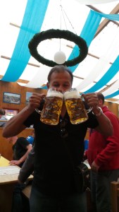 My beer crazy friend! See the size of the glasses